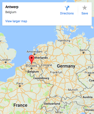 Map: Antwerp Location